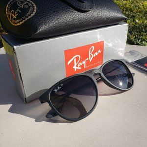 Ray-Ban Erika RB4171 622/T3 Matte Black Gray Polarized 54mm